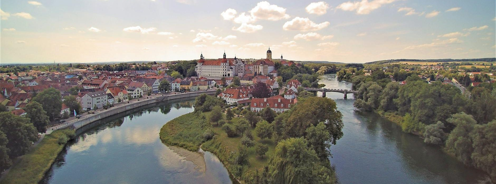 Luftaufnahme von Neuburg an der Donau